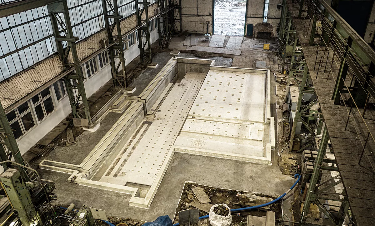Fundament pod wytaczarkę
