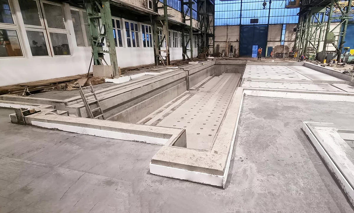 Fundament pod wytaczarkę